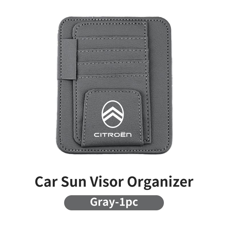 Sun Visor Card Holder Multifunctional For Citroen C4 C3 C5 C1 C2 Berlingo Celysee Cactus Picasso Aircross Saxo Grand