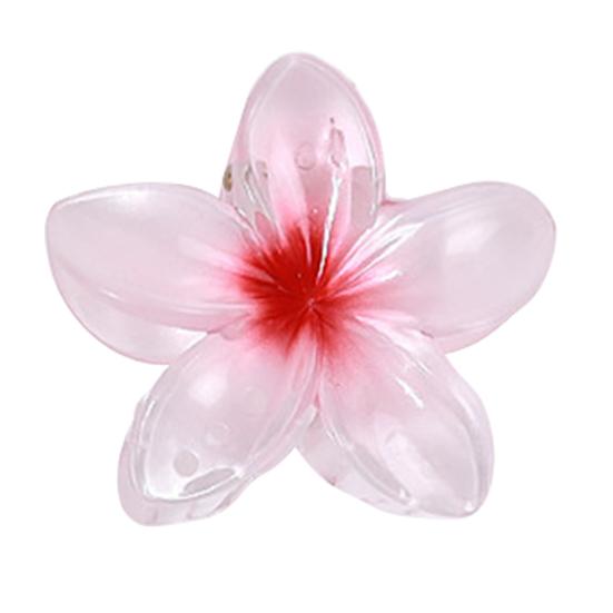 Kvinner Blomsterform Hårklo Anti-skli Design Gradient Farge Hårklemme Dusj Bading Tilbake Hode Haisklips Stylingtilbehør