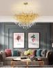 Elegant French Luxury Crystal Chandelier with Water Drop Design for Dining Rooms and Villas