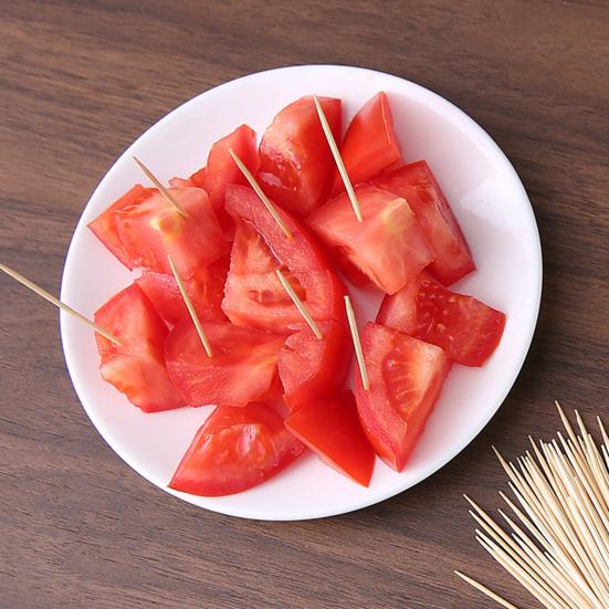 1000Pcs/Set Practical Dual-side Use Toothpick Eco-friendly Labor-saving Bamboo Dinner Toothpick for Home