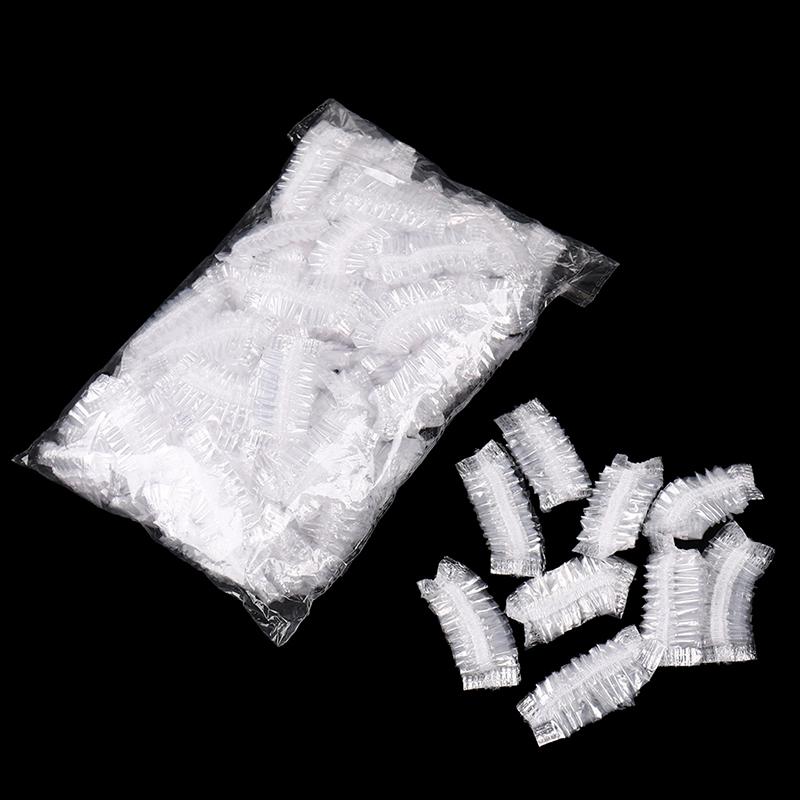 100Pcs Waterproof Ear Cover Bath Shower Salon Ear Protector Hair Dyeing Earmuffs