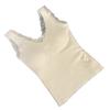 Spring and Summer New Thermal Vest, Velvet with Its Own Chest Pad, Lace Edge Inside, Low-necked Bottoming Shirt Can Be Worn Outside