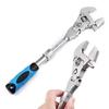 5 In 1 10 Inch Wrench Professional Adjustable Multifunctional Retractable Heavy-duty Foldable Folding Ratchet Wrench Hand Tools