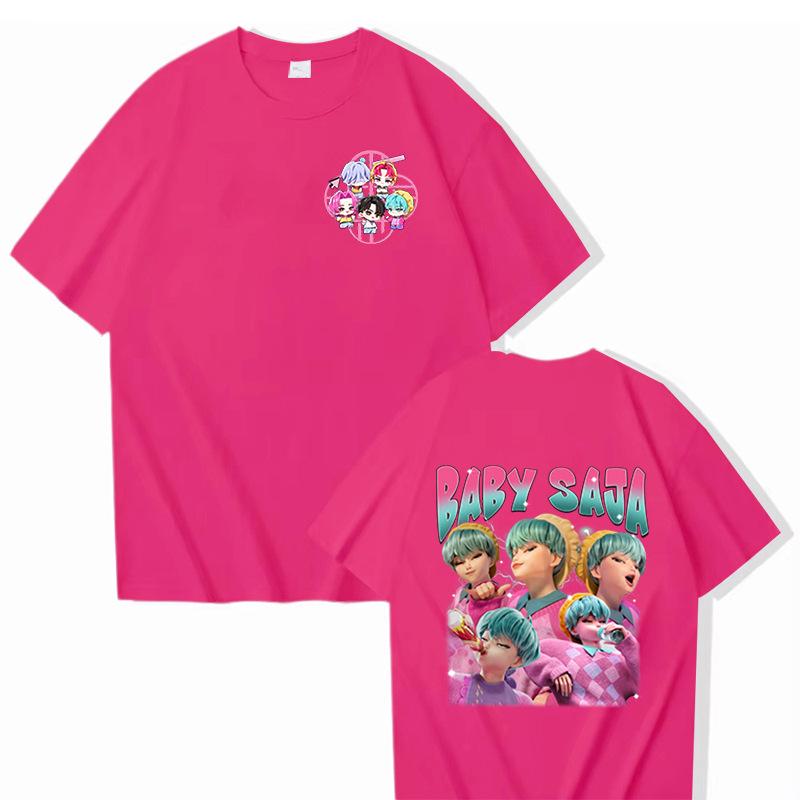 16 Colors Hot Sale New Movie KPop Demon Hunters Saja Boys Derpy Tiger Rumi Mira Zoey Graphic T-shirt Men Women Casual T Shirts