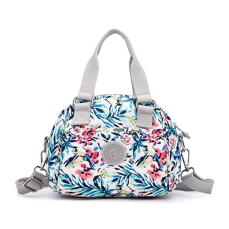 Autumn Print Nylon Women's Lightweight Korean Style Crossbody Handbag