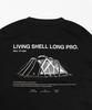 Snow Peak Living Shell Long Pro. L/S T-shirt EC-TS-25AU013, Cut and Sew, Long Sleeve T-shirt, Men's and Women's, White, Size M