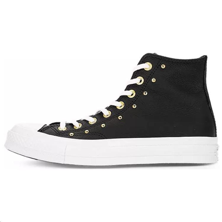 (WMNS) Converse Chuck 70 Hi Black White Gold Metallic Women s A06809C EU 36