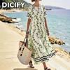 Women's Fashion Autumn Winter Short Sleeve O-Neck  Casual Dresses