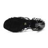 Scarpe da ballo latino in pelle PU da donna Scarpe da ballo latino per feste di salsa Scarpe da ballo con tacco alto 8 cm