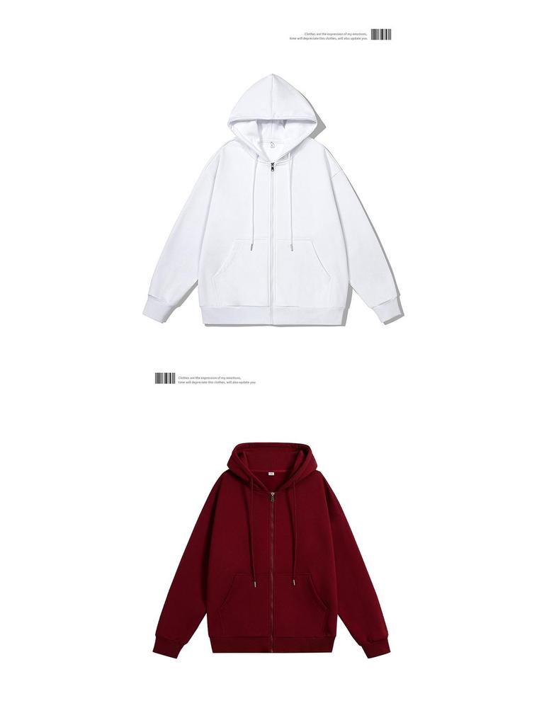 Men's Two-Way Zipper Hooded Sweatshirt