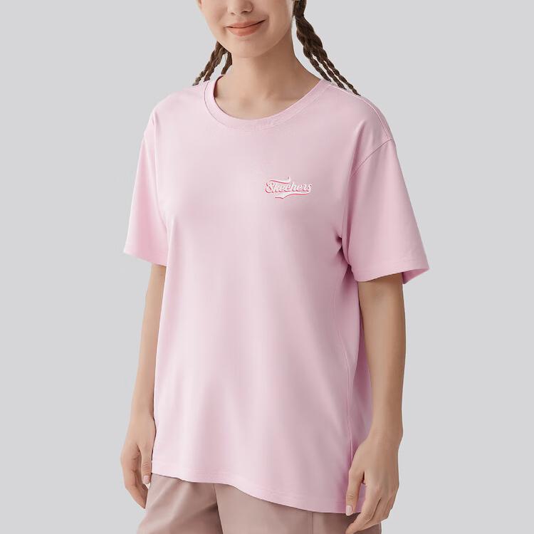 Skechers Sports Alliance Series Versatile Simple Comfortable Soft Short Sleeve T-Shirt Unisex Tops L225U199-01SX