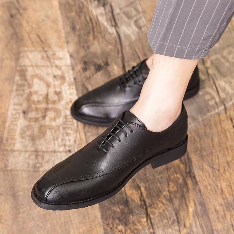 Fashion Business men's leather shoes Minimalist and gentleman's comfortable style Groom's wedding and party outdoors Daily shoes -47