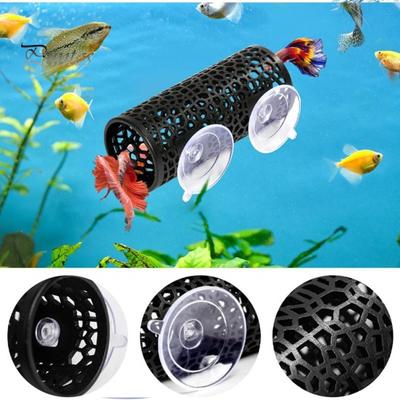 Betta-Fischtunnel, hohles Fischversteck, Höhle, Ruheröhre, Betta-Hängematte, Aquarium-Zubehör, Aquarium-Dekor für kleine Fische, Garnelen, Reptilien