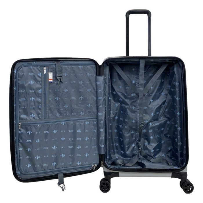 Set of 3 Expandable Hard Suitcases 2405/3 - Anti-theft Zipper - LYS Paris