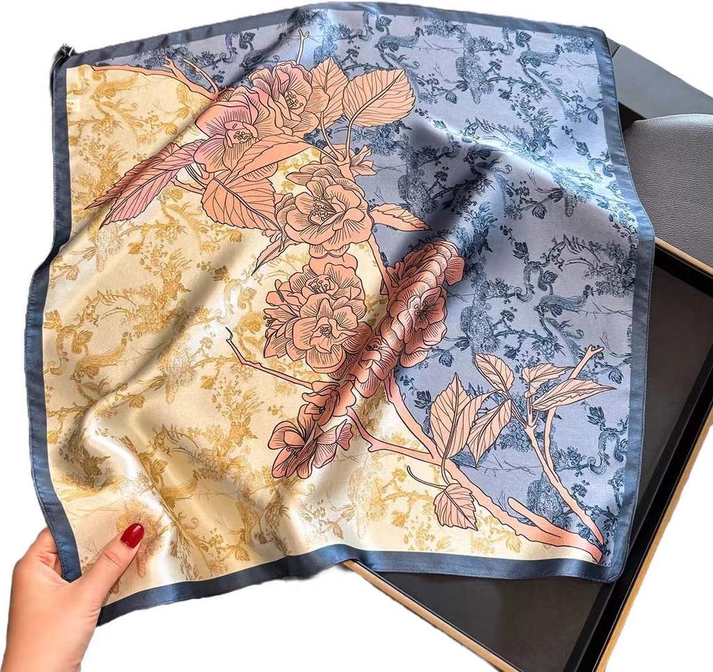 100% Natural Silk Scarf Women Shawls Wraps For Ladies Foulard Scarves Pashmina Neckerchief Female Hijab Bandana Fashion Bufanda