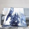 Monster Hunter Wilds Zoh Shia Koc Dzianinowy Gra Polarowy Koc Rzutowy Pościel Dekoracja Kanapy Miękki Ciepły Koc Przykrycie Łóżka Przenośny