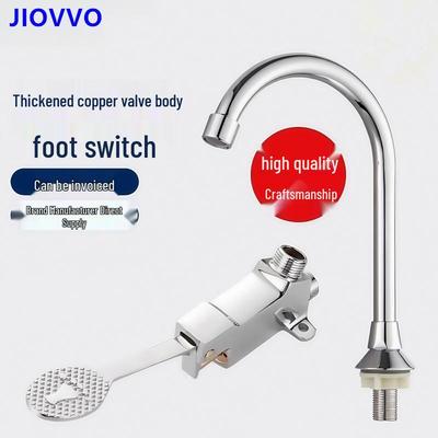 All-Copper Foot-Operated Faucet Valve for Hospital and Laboratory Washbasins