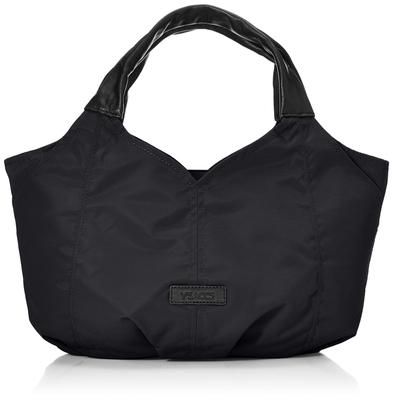 Recyklingowany Nylon Puszysty Rozmiar Czarny [Isaac] Torba Tote, S, Y01-03-01, Damska,