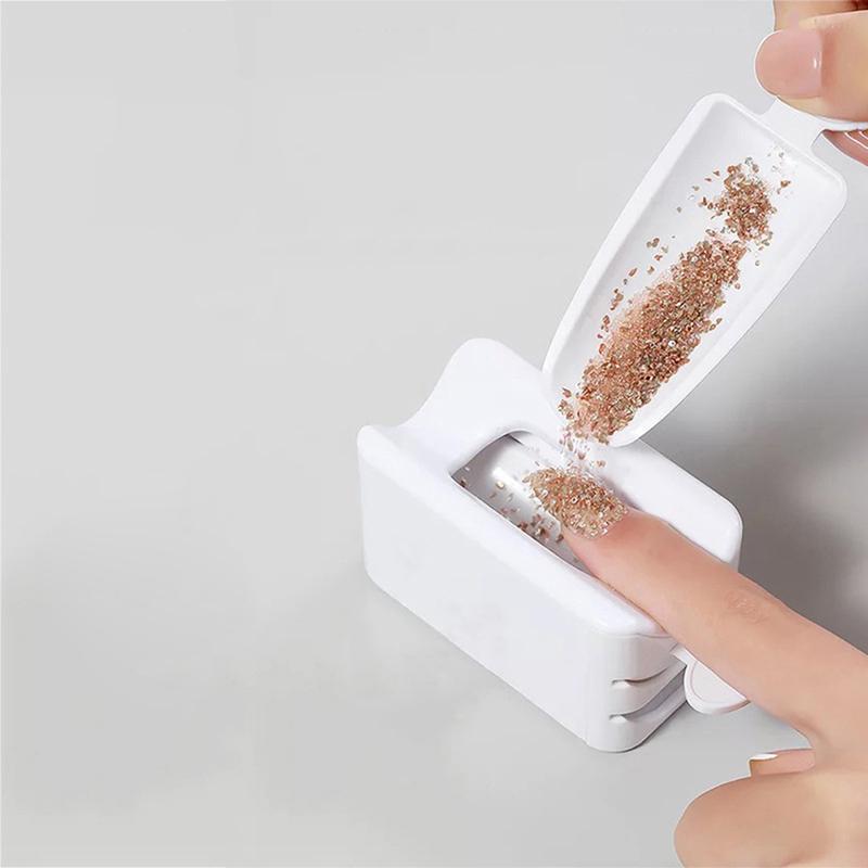 Dipping Powders Recycling Tray Nail Glitter Storage Box Manicure Organizer