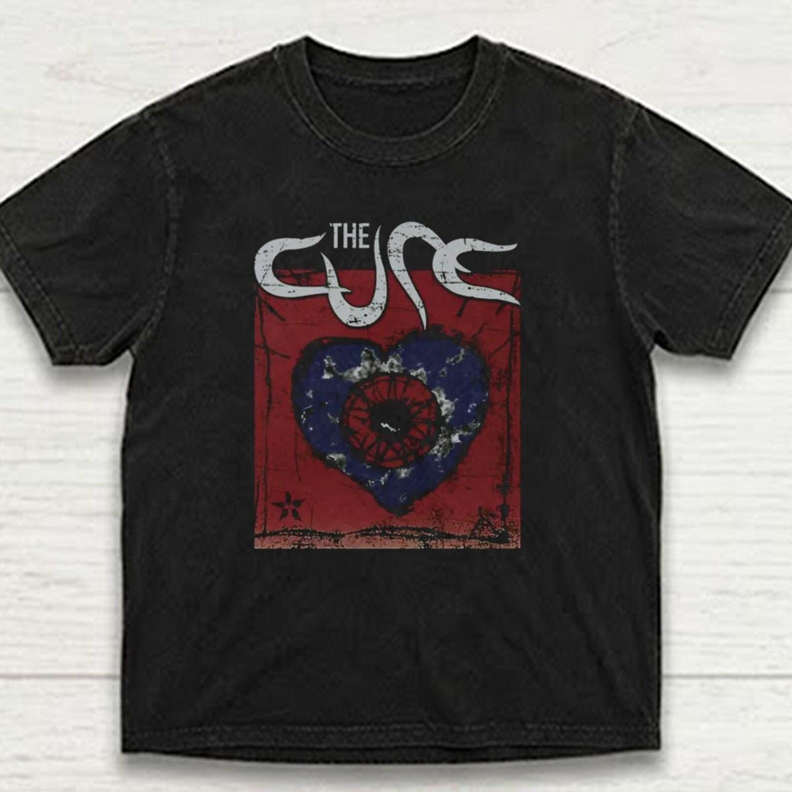 The Cure Wish Tour T-Shirt, Vintage Alternative Rock Band Tee L