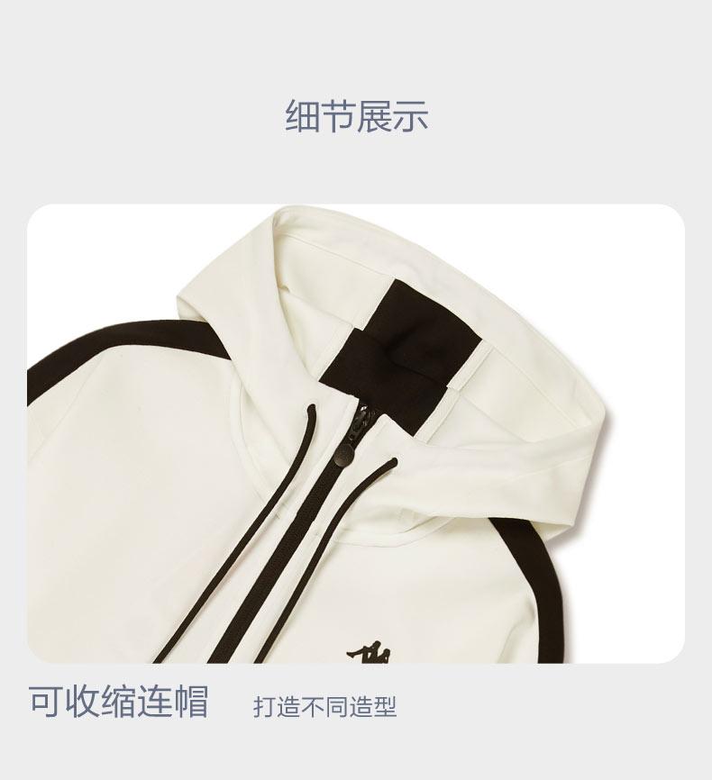 Kappa Back-to-Back New Spring and Autumn Sports Jacket Women's Hoodie Casual Top Trend
