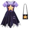 Ensembles Robe Pantalon Sacs Imprimés Manches Courtes Irrégulières Lily Lovebraids pour Filles Costumes Cosplay Halloween