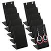 20pcs Clear Heavy-Duty Acrylic Jewelry Display Stand System with Multi-Tier Tower & Secure Clips Space-Saving Earring Organizer