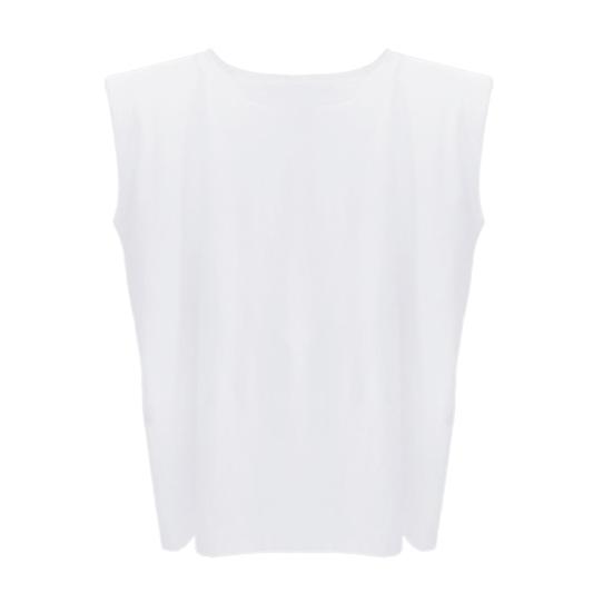 Women Summer T-shirt Sleeveless Loose Pure Color Round Neck Pullover Simple Style Commute Homewear Daily Tank Top Lady Blouse