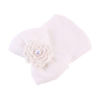 Newborn Baby Hat Toddler Baby Warm Hat Striped Caps Soft Girls Hats Bow for Newborn 0\-6M