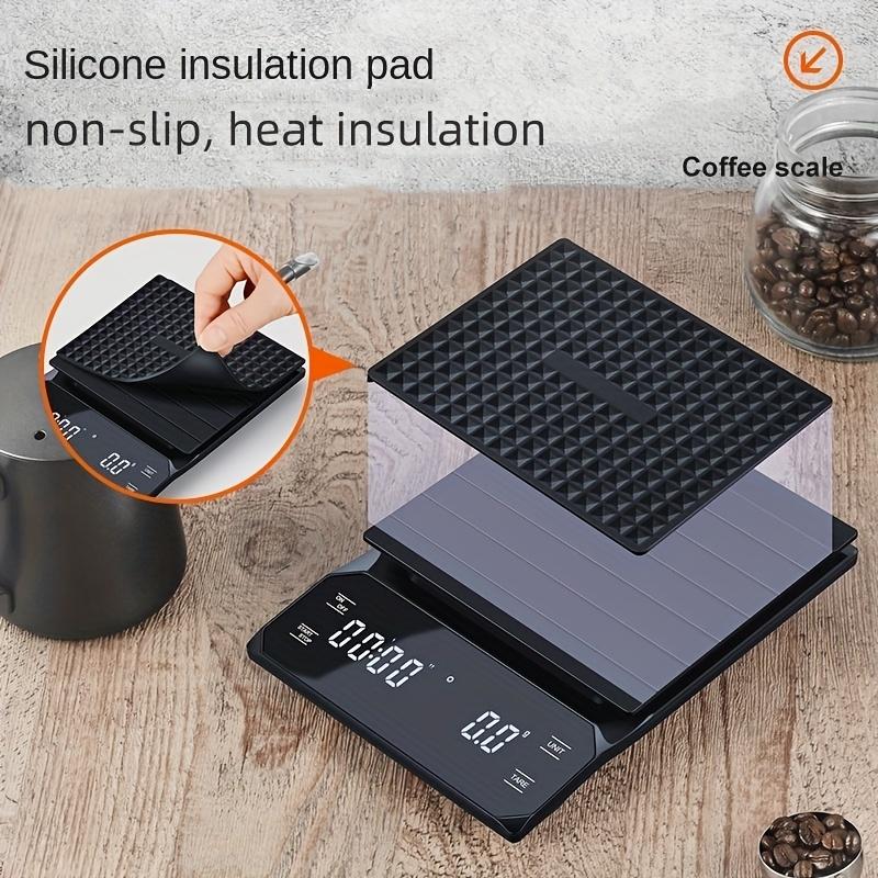 1 High-precision Battery-powered Kitchen Scale with Timer, ABS Material, Multi-functional Electronic Scale for Weighing Coffee, Roasting, Etc