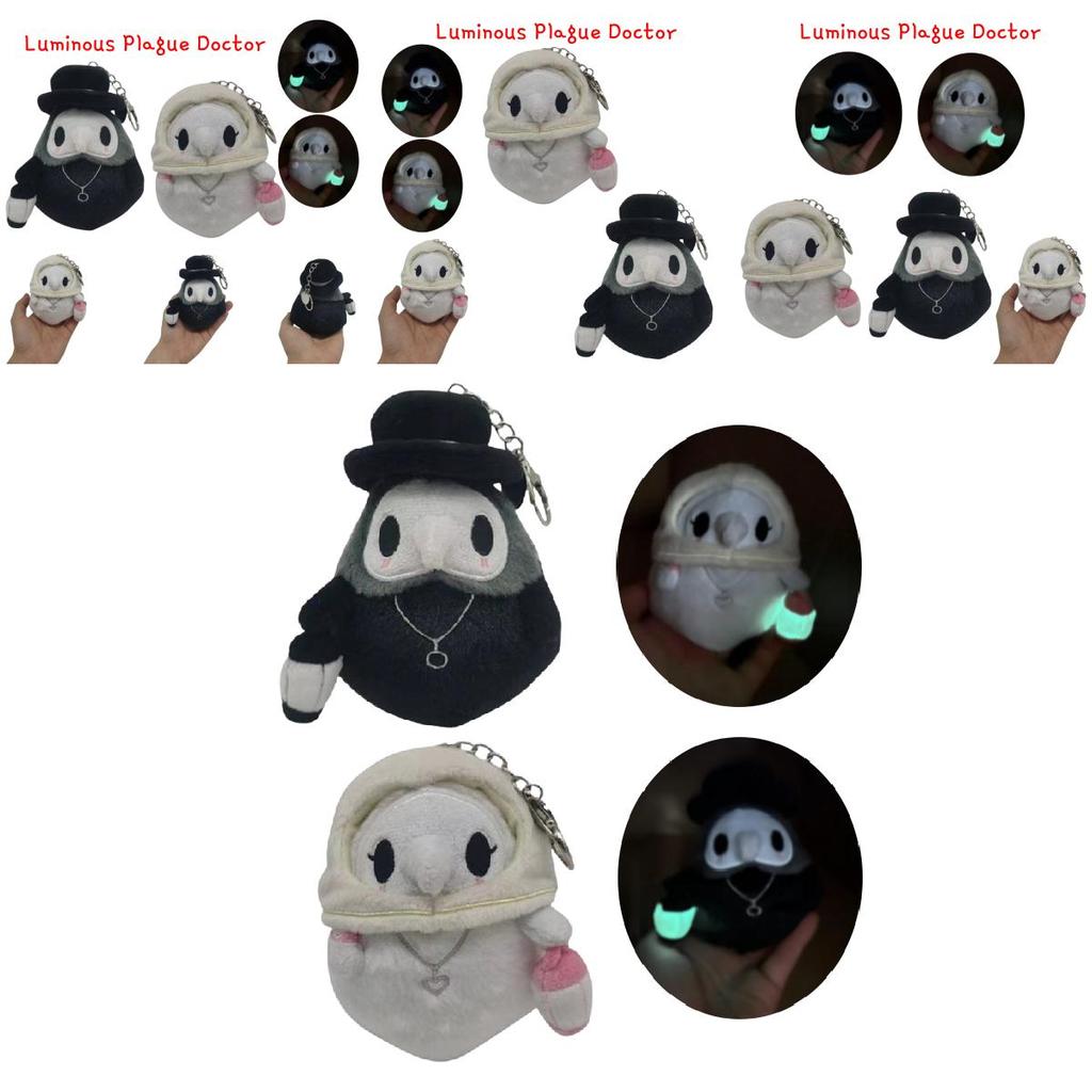 Neuzugang Pestdoktor Plüsch Schlüsselanhänger Krähe Vogel Halloween Rucksack Ornament