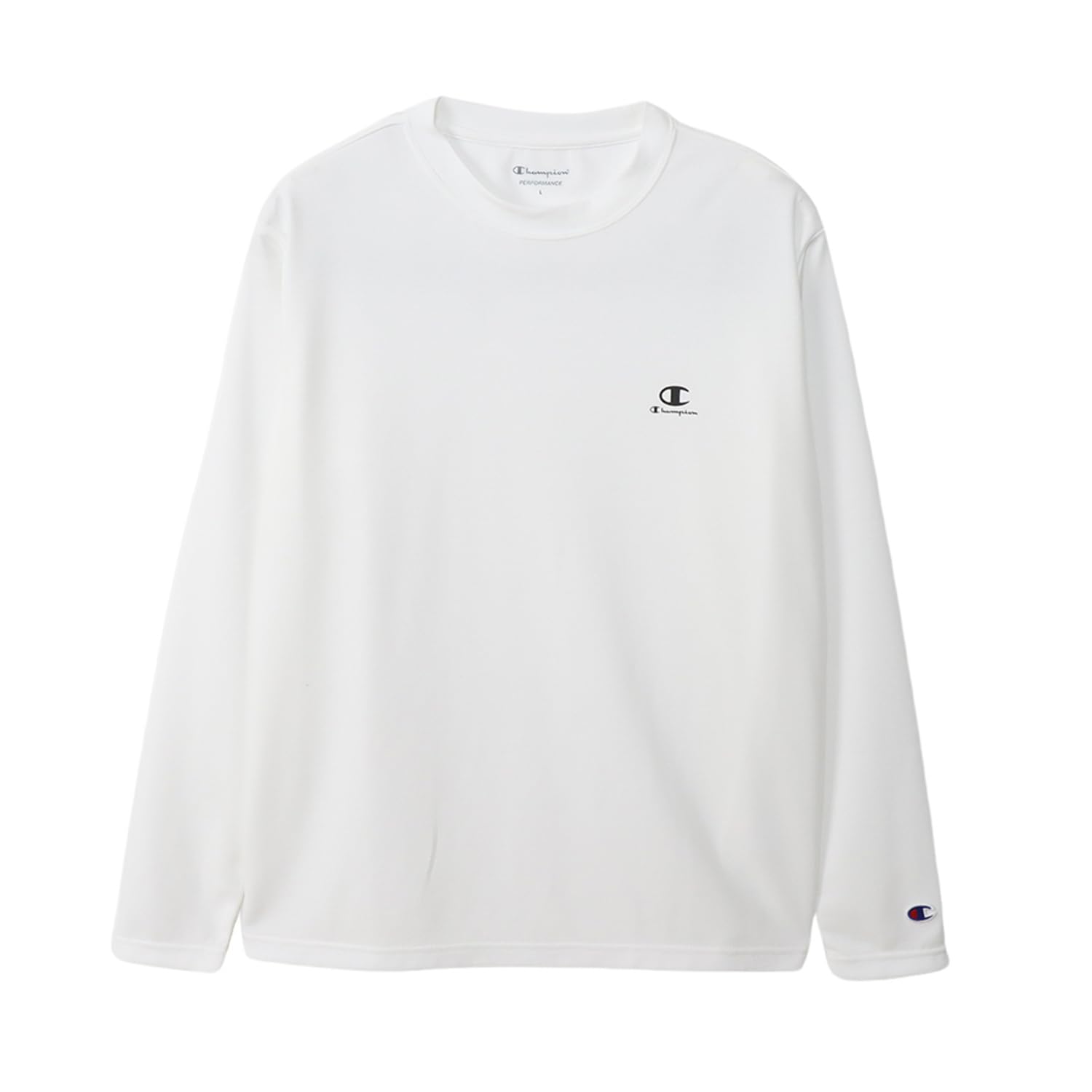 

Champion Футболка мужская спортивная с длинным рукавом Crew Quick UV Water Script, горловина, быстросохнущая, защита, водоотталкивающая, с логотипом, футболка, мужская спортивная, C3-AS404, белый