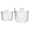 Transparent Seasoning Jar Anti-fall Condiment Container Acrylic Sugar Bowl  Restaurant