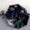 1pc Demon Slayer: Tanjiro Kamado & Nezuko Masked - Outdoor Umbrella | Automatic Opening/Closing | Portable 3-Fold Design | 8-Rib Iron Frame | Festival