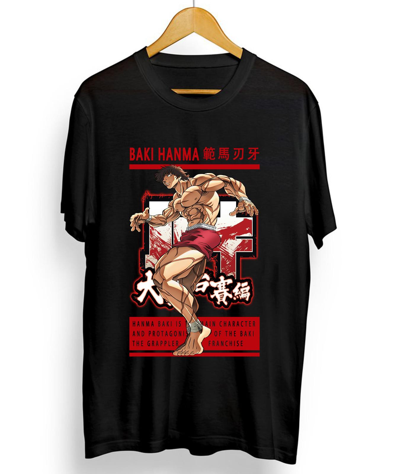 Baki Hanma Baki the Grappler Manga Yujiro Hanma Baki Anime new unisex T-Shirt Mens Womens Tees Top 4XL