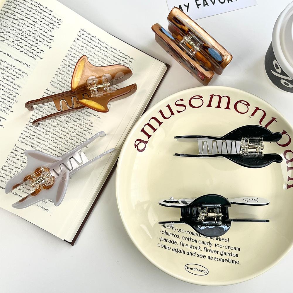 1pc French Artistic Girls' Musical Instruments, Cello, Guitar, Piano Clips, Creative Hair Accessories, Hair Clips