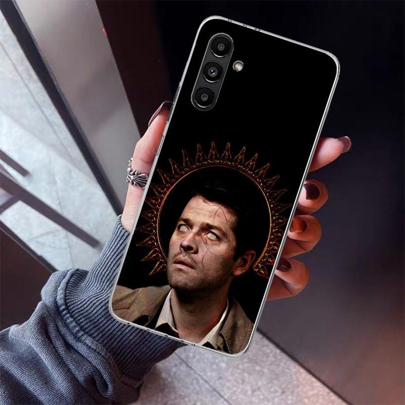 Angel Castiel Supernatural Phone Case For Samsung Galaxy A17 A57 A37 A16 A26 A36 A56 A15 A25 A35 A55 A14 A13 A54 A53 A34 A24 A33