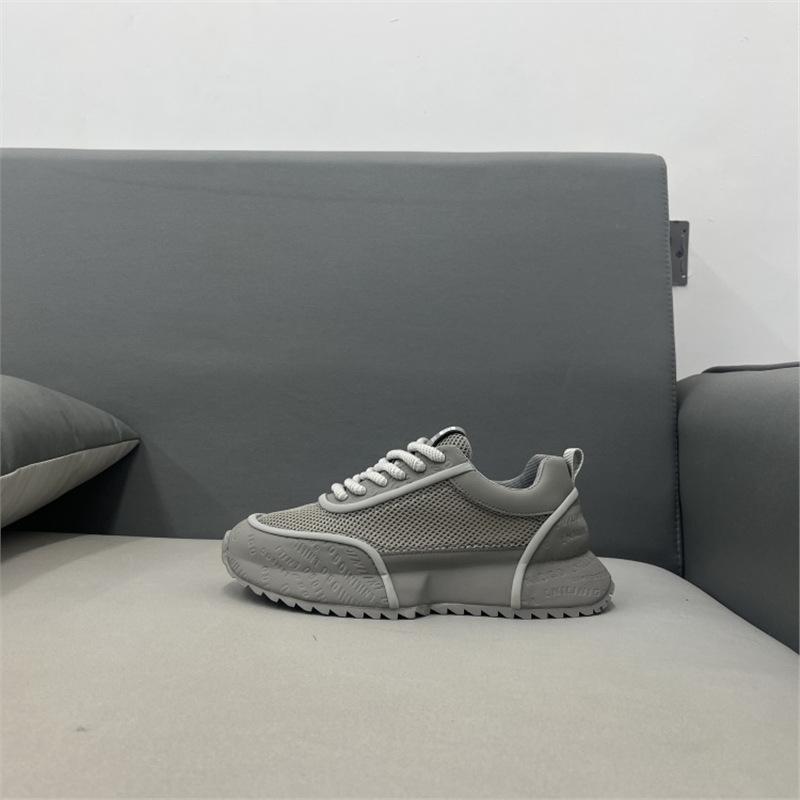 New Thick-soled Comfortable Color-blocking Athleisure Board Shoes Trendy Dad Shoes Ec