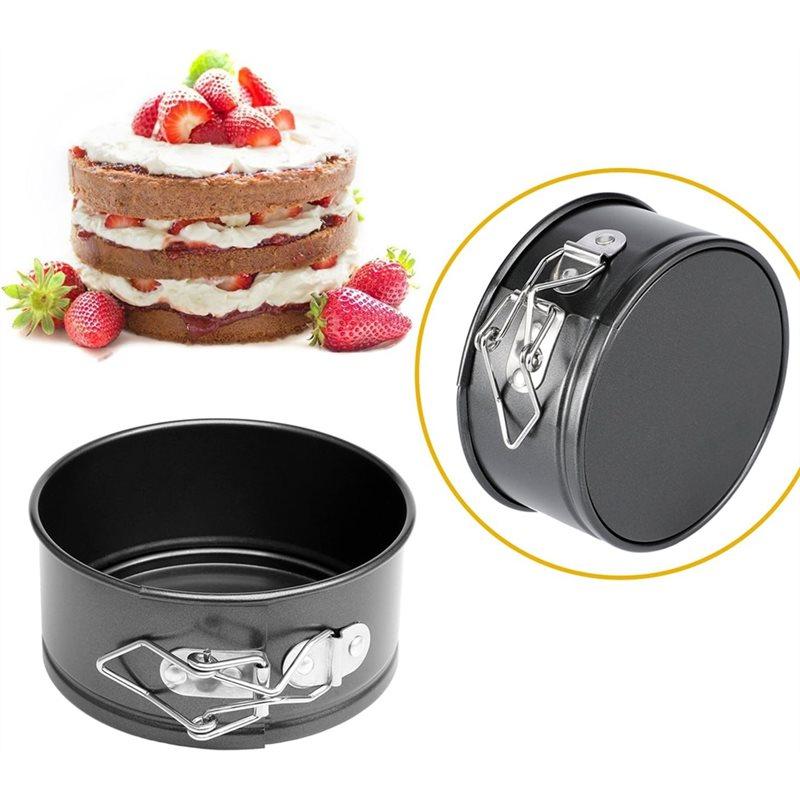 Premium-For Mini Springform Pan Set 4-Inch, 6-Piece Small Nonstick For Mini Cheesecake Pans For Baking Pizzas And Quiches Cake M