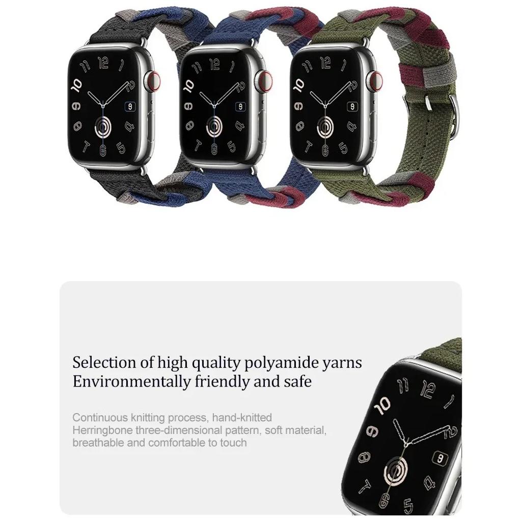 Strap For Apple Watch Ultra 3 49mm 46mm 42mm Braided Nylon Correa For iWatch Series 11 10 9 8 7 6 45mm 44mm 42mm 40mm 41mm Bracelet