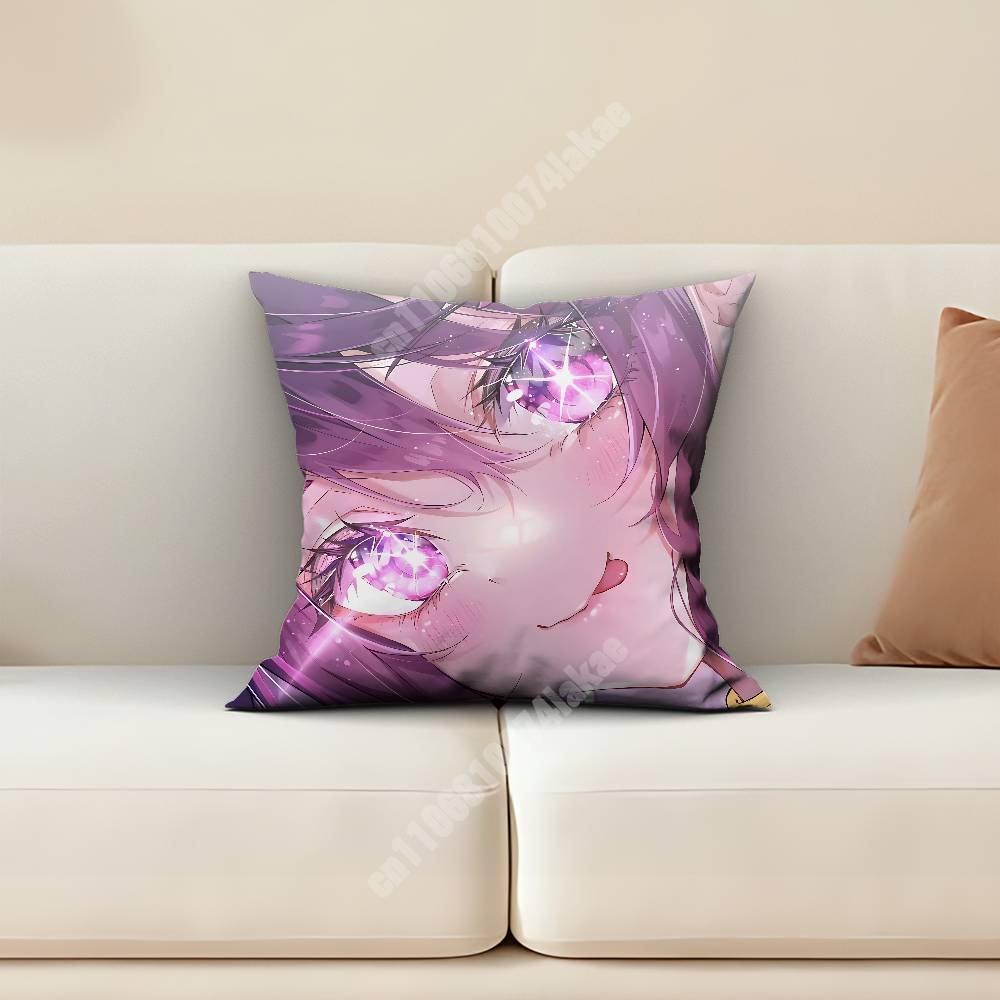 Oshi no Ko Hoshino Ai Aquamarine Ruby Sofa Couch Pillow Cover Cushion Case Cozy Bedroom Accent Studio Furnishing