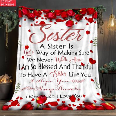 Sister Gift  Daughter Thin Flannel Blanket for Bedroom,Living Room,Sofas Blanket,Lunch Breaks,blankets Fluffy