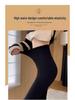 Women's Black High-Waist Flared Plush Pants - Autumn/Winter 2025 Collection