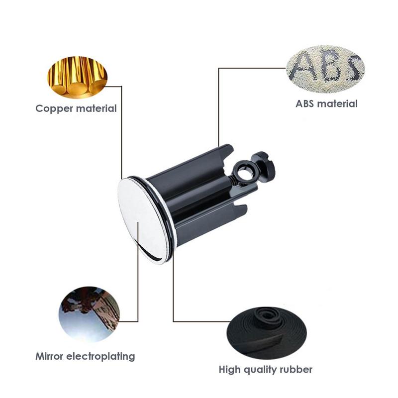 40mm Sink Plug Height Adjustable 40mm Drain Plug Universal Sturdy And Antirust Drain Plug For Sinks And Bathtubs Fits Universal