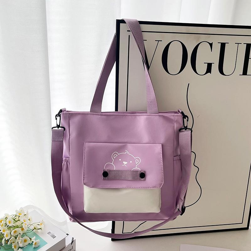 Cute Girl New Simple Nylon Messenger Bag Female Student Shoulder Bag