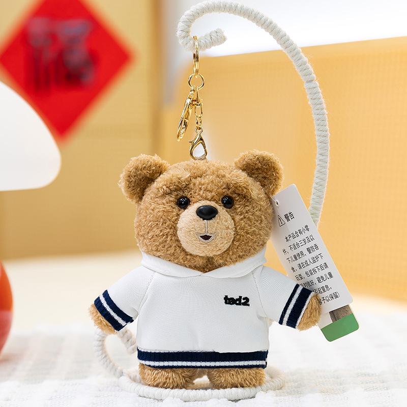 Ted2 Anzug Bär Plüschtier: Teddybär Schlüsselanhänger Anhänger, Stofftier Kuscheltier, Geburtstagsgeschenk