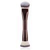 New Double-Headed Foundation & Contour Makeup Brush with Soft All-Aluminum Tube Design