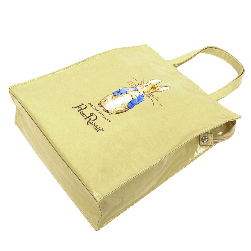 Yubisha Tote Bag, Beige, Approx. 33cm H x 28cm W x 11cm D, Peter Rabbit