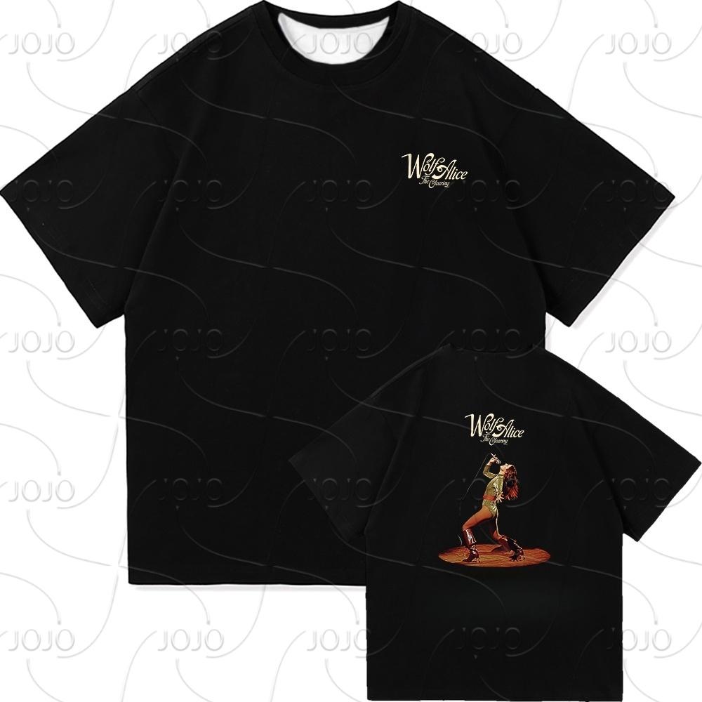 Wolf Alice The Clearing Tour 2025 Футболка Мужская/Женская Одежда Ретро Харадзюку Быстросохнущая Одежда Футболки для Подарков на День S