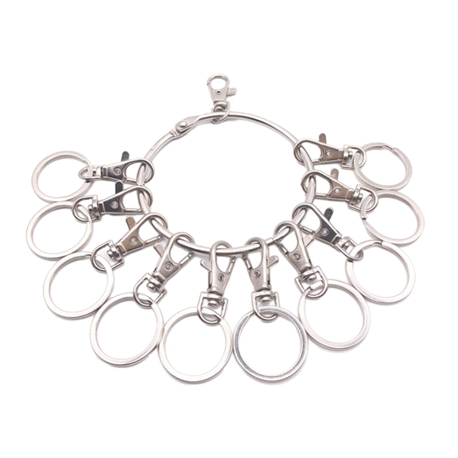 

Большой Круглый Обруч Органайзер для Ключей Портативное Металлическое Кольцо Держатель для Ключей Управление Быстро Подвешиваемый Брелок Кольцо для Ключей Прочный 4